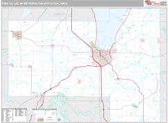 Fond du Lac Metro Area Digital Map Premium Style